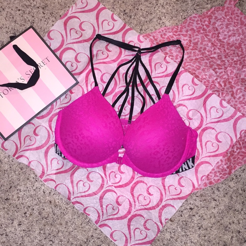 Pink Push Up Bra